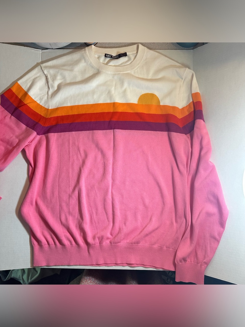 Mr Turk sunset striped sweater